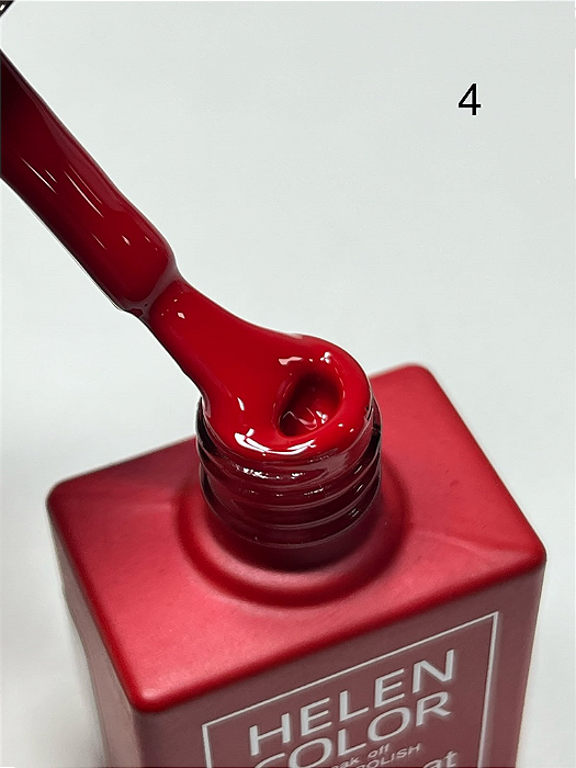 ESMALTE EM GEL Nº04 15ML TONS VERMELHO HELEN COLOR