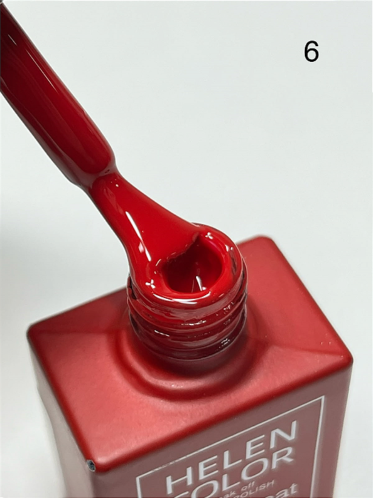 ESMALTE EM GEL Nº06 15ML TONS VERMELHO HELEN COLOR