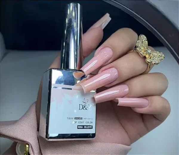 TOP COAT COLOR ROSA CELESTE 18ML D&Z