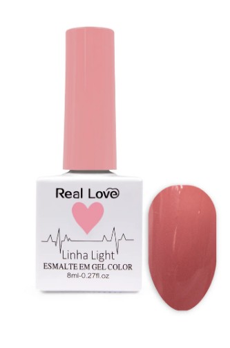 ESMALTE EM GEL COLEÇÃO CORAÇÃO Nº08 8ML REAL LOVE