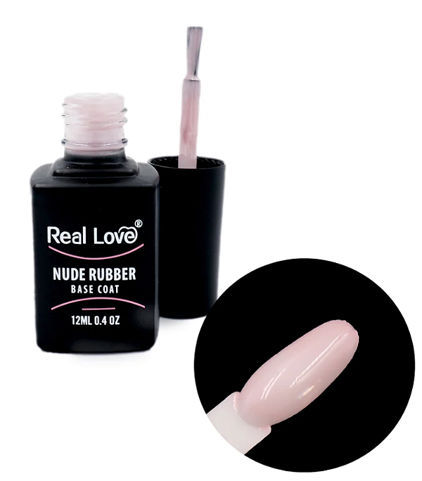 BASE COAT NUDE RUBBER LIGHT PINK Nº14 12ML REAL LOVE