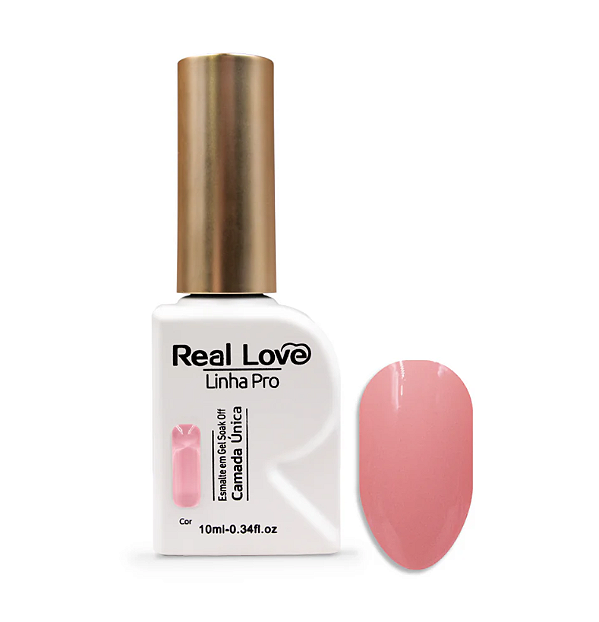 ESMALTE EM GEL LINHA PRO CAMADA UNICA Nº08 10ML REAL LOVE
