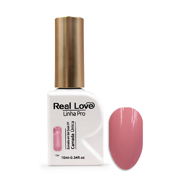ESMALTE EM GEL LINHA PRO CAMADA UNICA Nº14 10ML REAL LOVE