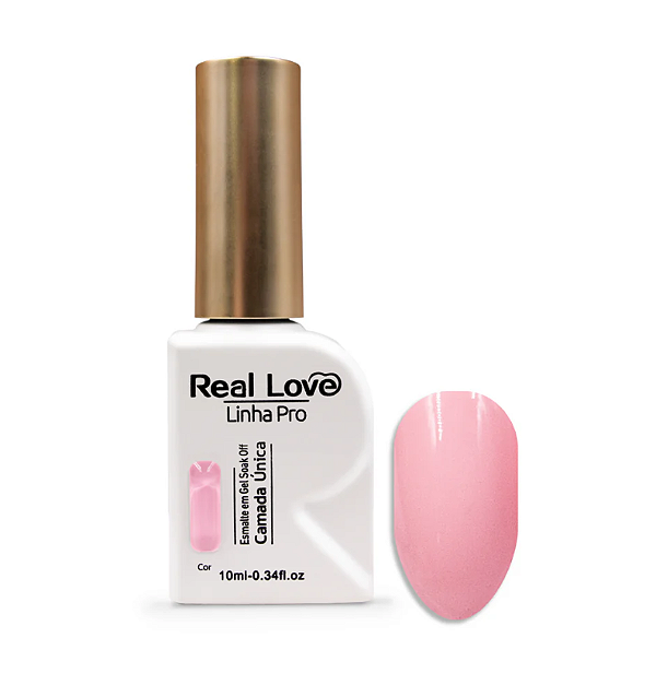 ESMALTE EM GEL LINHA PRO CAMADA UNICA Nº15 10ML REAL LOVE