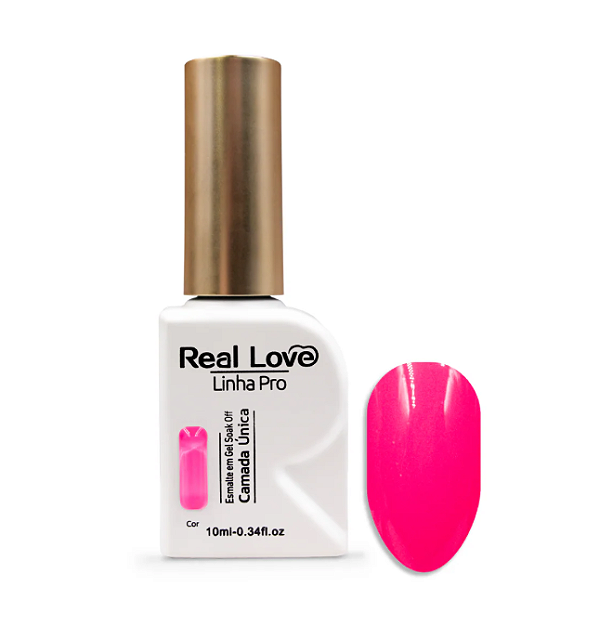 ESMALTE EM GEL LINHA PRO CAMADA UNICA Nº18 10ML REAL LOVE