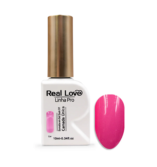 ESMALTE EM GEL LINHA PRO CAMADA UNICA Nº20 10ML REAL LOVE