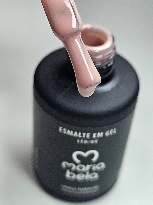 ESMALTE EM GEL NUDE ELEGANT BROWN -LIVRE TPO 10G MARIA BELA