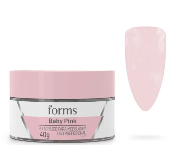 PO ACRILICO FORMS BABY PINK 40G
