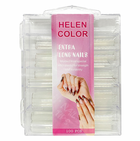 TIPS BAILARINA EXTRA LONGA CURVATURA C LEITOSA C/100 HELEN COLOR