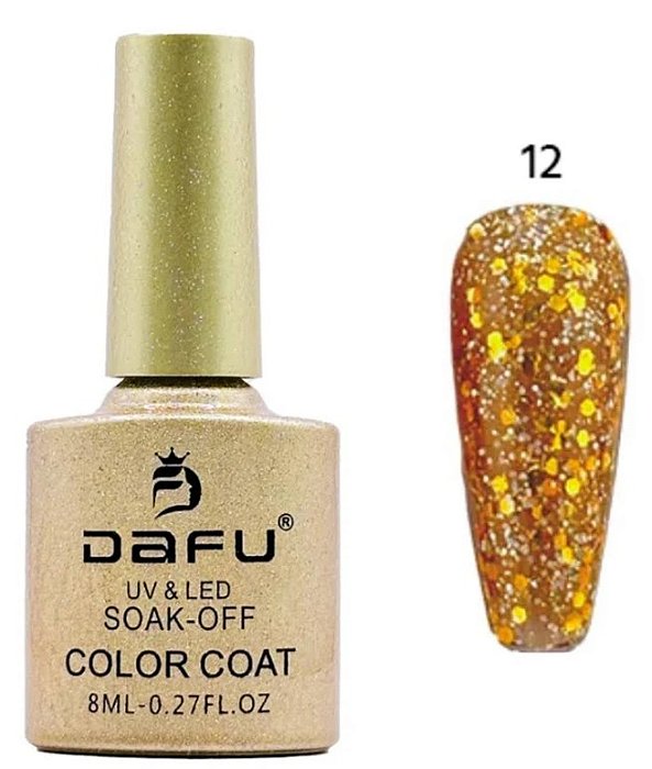 ESMALTE EM GEL COLEÇÃO RIO DE OURO Nº12 8ML DAFU