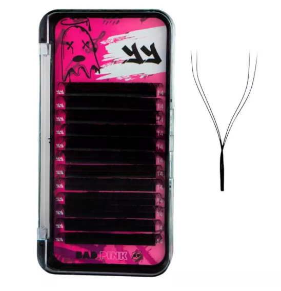 CILIOS YY CURVATURA "D" ESPESSURA 0.07 14MM BAD PINK
