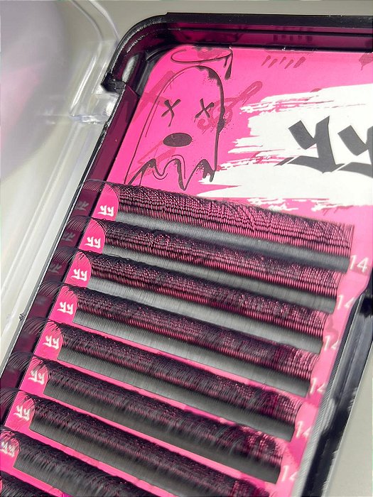 CILIOS YY CURVATURA "D" ESPESSURA 0.07 14MM BAD PINK
