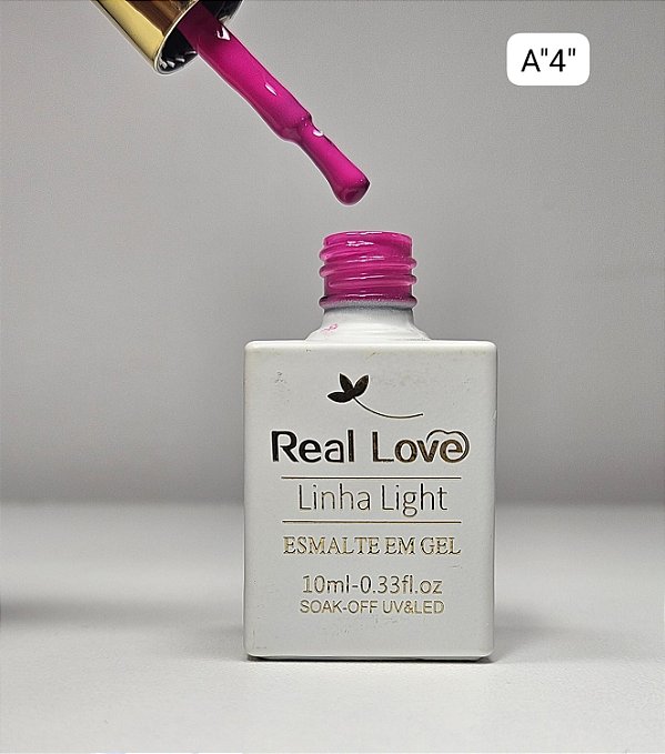 ESMALTE EM GEL COLEÇÃO "A4" 10ML REAL LOVE