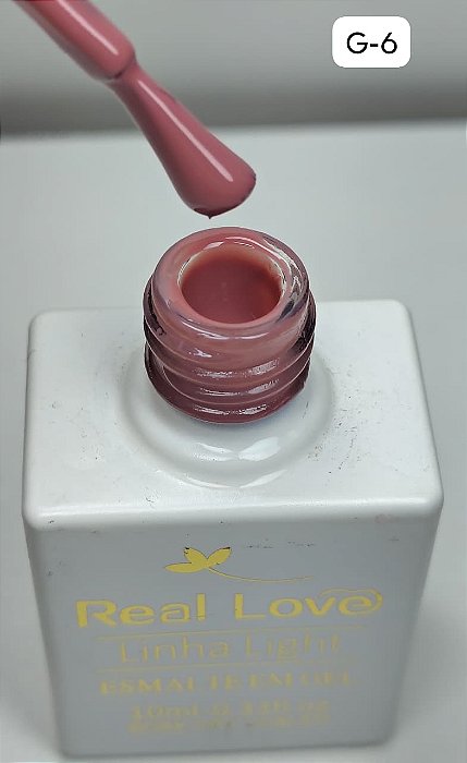 ESMALTE EM GEL COLEÇÃO "G6" 10ML REAL LOVE
