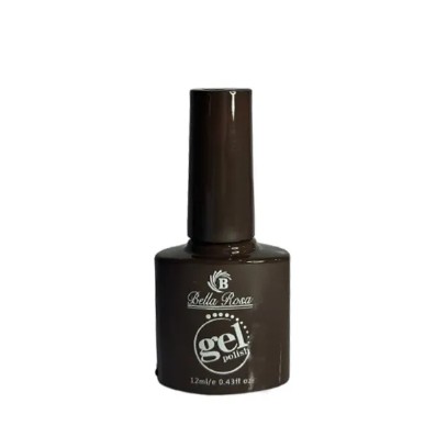 ESMALTE EM GEL COR PRETO Nº1 12ML BELLA ROSA
