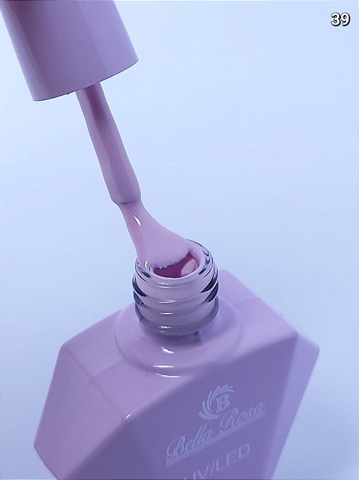 ESMALTE EM GEL COLEÇÃO DIAMANTE Nº39 BELLA ROSA 20ML