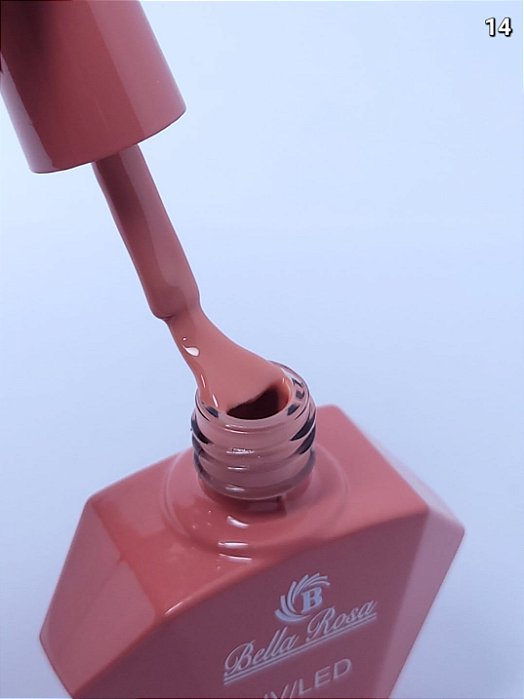 ESMALTE EM GEL COLEÇÃO DIAMANTE Nº14 BELLA ROSA 20ML
