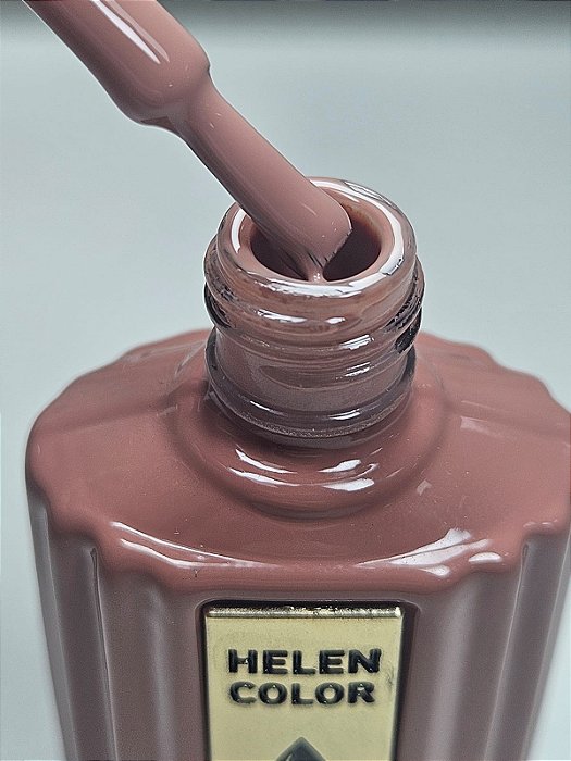 ESMALTE EM GEL DIAMOND MARROM Nº027 HELEN COLOR 15ML