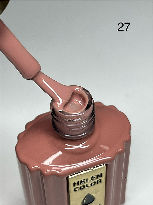 ESMALTE EM GEL DIAMOND MARROM Nº027 HELEN COLOR 15ML
