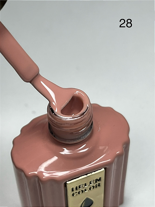 ESMALTE EM GEL DIAMOND MARROM Nº028 HELEN COLOR 15ML