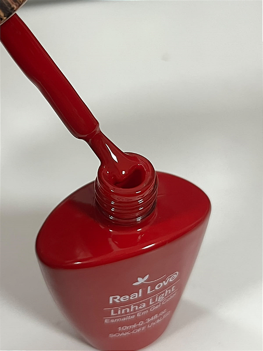 ESMALTE EM GEL TONS VERMELHO Nº01 REAL LOVE 10ML