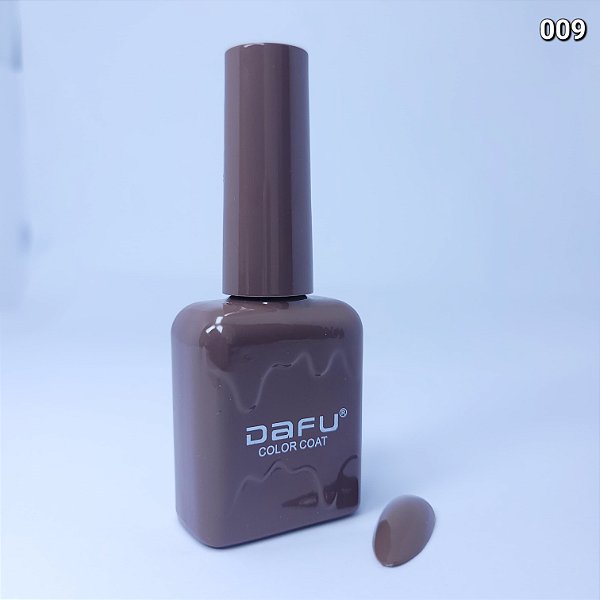 ESMALTE EM GEL DEGRADE PERFEITO TONS MARROM DAFU 10ML Nº09
