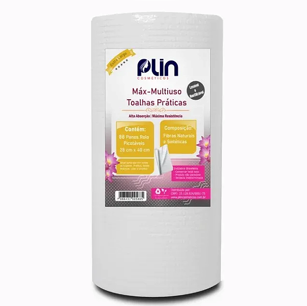 PLIN ROLO DE TOALHAS MAX-MULTIUSO C/ 88 PANOS- 28X40CM