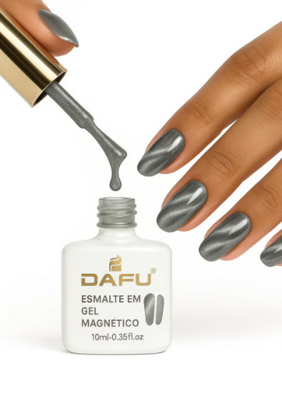 ESMALTE EM GEL DAFU MAGNETICO PRATA DAFU 10ML
