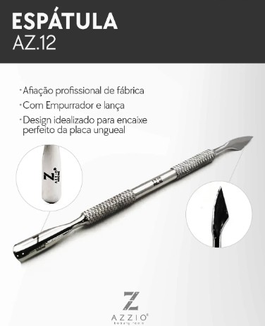 ESPÁTULA PROFISSIONAL PARA CUTÍCULA AZZIO AZ.12