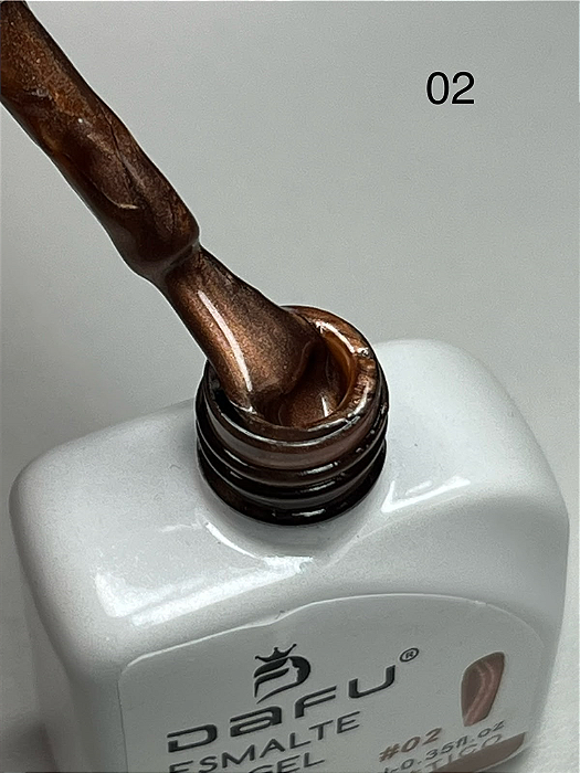 ESMALTE EM GEL DAFU MAGNETICO TONS MARRON N°02 DAFU 10ML