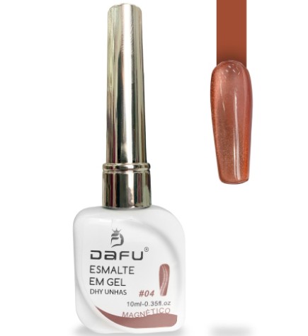 ESMALTE EM GEL DAFU MAGNETICO TONS MARRON N°04 DAFU 10ML