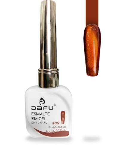 ESMALTE EM GEL DAFU MAGNETICO TONS MARRON N°05 DAFU 10ML