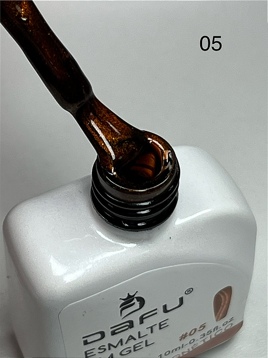 ESMALTE EM GEL DAFU MAGNETICO TONS MARRON N°05 DAFU 10ML