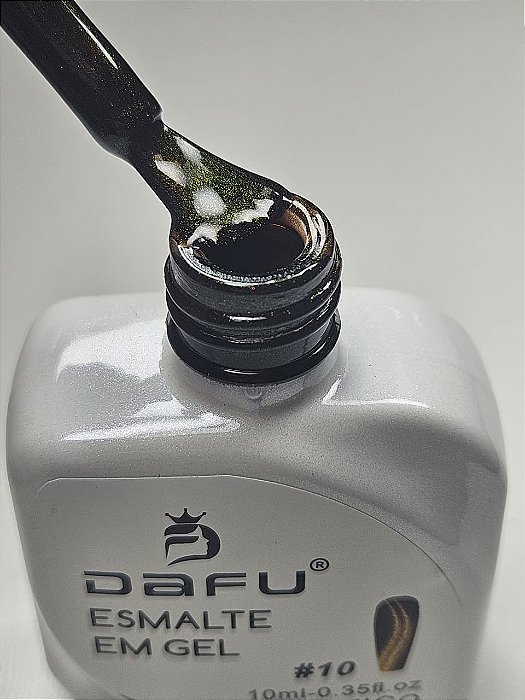 ESMALTE EM GEL DAFU MAGNETICO TONS MARRON N°010 DAFU 10ML