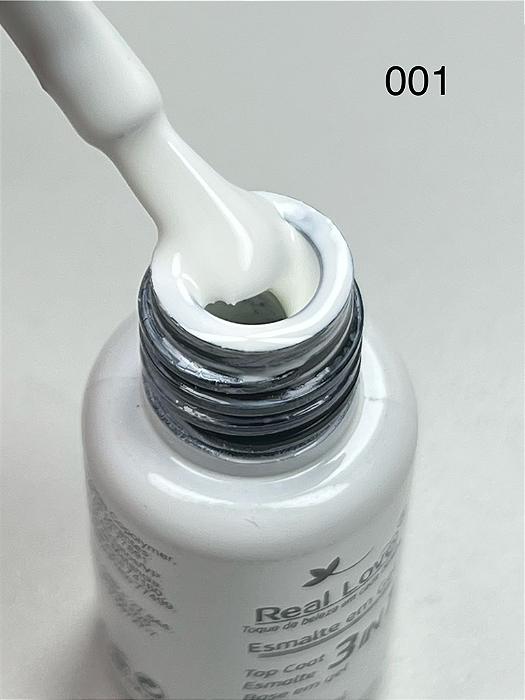ESMALTE EM GEL Nº01 3 EM 1 BASE/ESMALTE/TOP COAT REAL LOVE 5ML