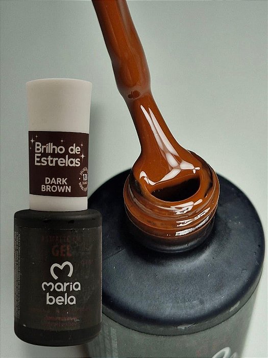 ESMALTE GEL DARK BROWN LIVRE DE TPO MARIA BELA 10G