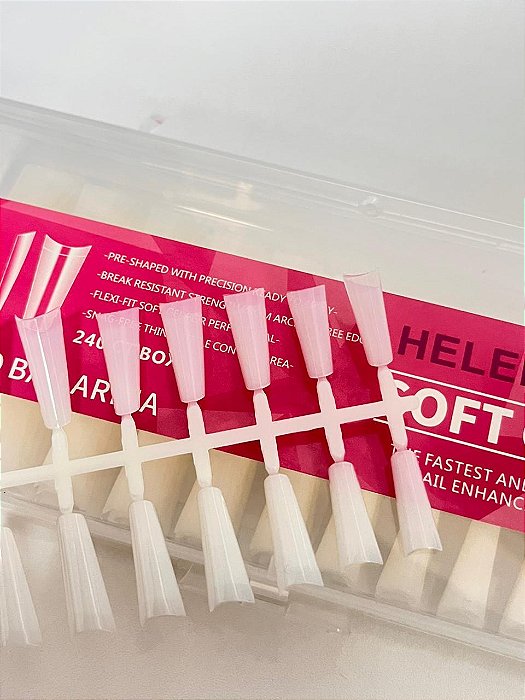 SOFT GEL TIPS SORRISO BAILARINA 240 PÇS HELEN COLOR