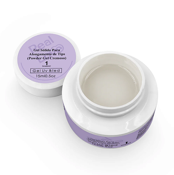 GEL SOLIDO 01 TRANSPARENT 15 ML REAL LOVE