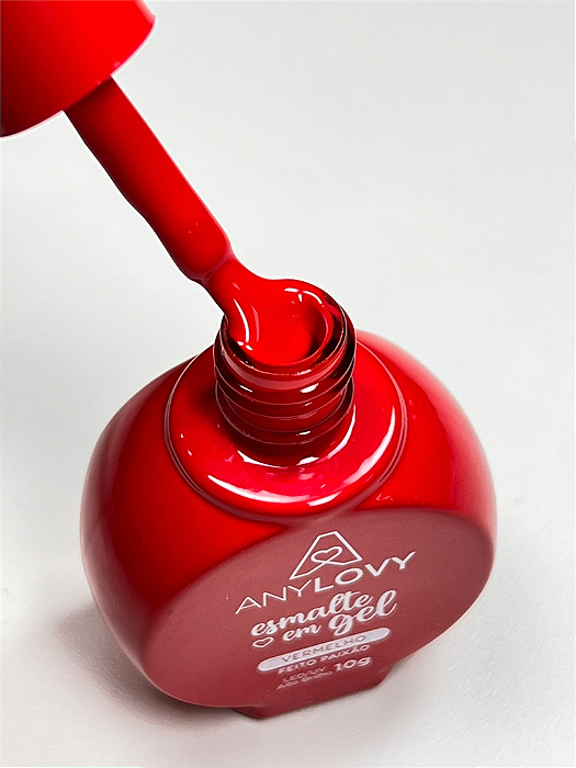 ESMALTE GEL VERMELHO FEITO PAIXAO ANYLOVY 10G