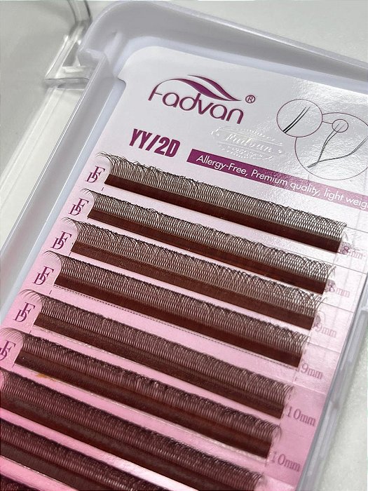 CILIOS YY/2D FADVAN 0,07D MIX 8MM AO 12MM MARROM