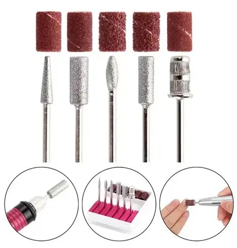 KIT 6 BROCA DIAMANTADA E 6 LIXAS