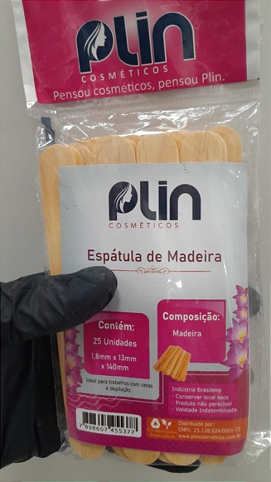 ESPATULA DE MADEIRA 1,8 X13X140 COM 25UND