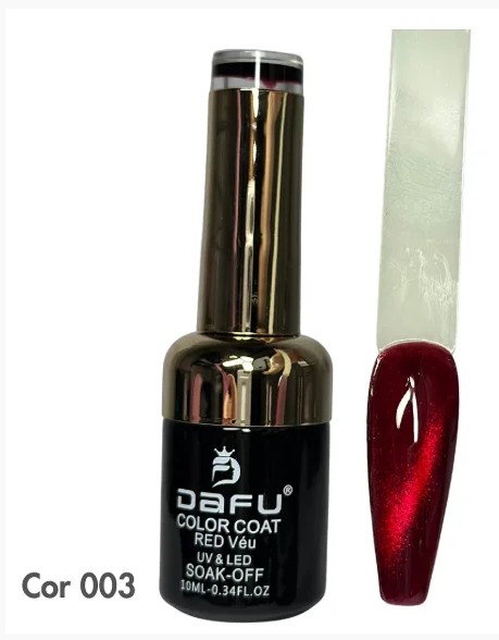 ESMALTE EM GEL DAFU MAGNETICO VERMELHO N°03 10ML