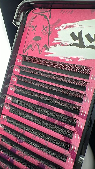 CILIOS YY CURVATURA "D" ESPESSURA 0.07 11MM BAD PINK