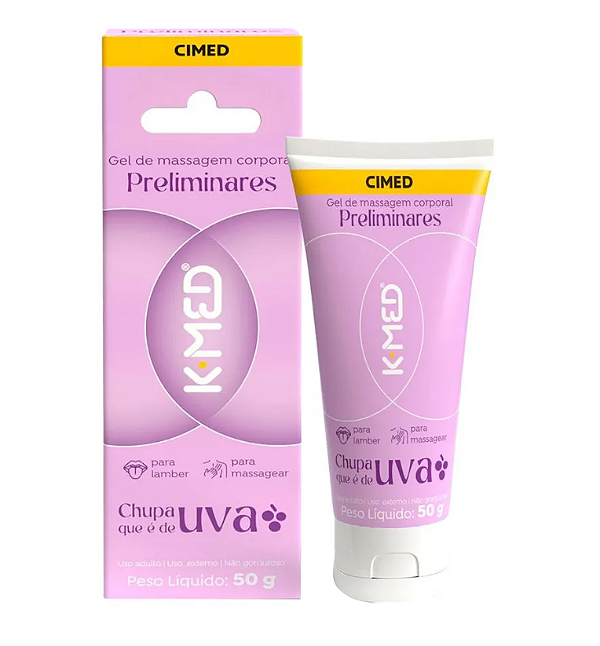 GEL DE MASSAGEM K-MED CHUPA QUE É DE UVA 50G CIMED