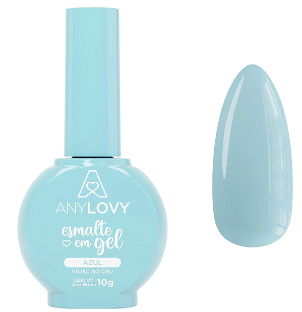 ESMALTE EM GEL AZUL IGUAL AO CÉU 10G ANY LOVY