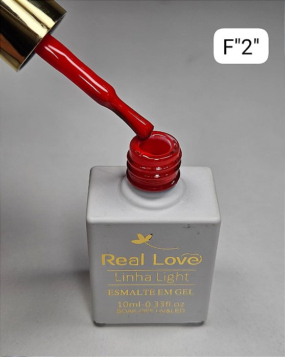 ESMALTE EM GEL COLEÇÃO "F2" 10ML REAL LOVE