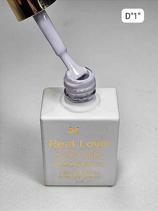 ESMALTE EM GEL COLEÇÃO "D1" 10ML REAL LOVE