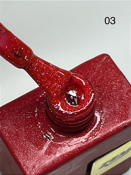 ESMALTE EM GEL COLEÇÃO F N°03 GLITTER 15 ML ZEM
