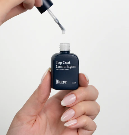 TOP COAT CAMUFLAGEM SILK WHITE 11ML BLUWE